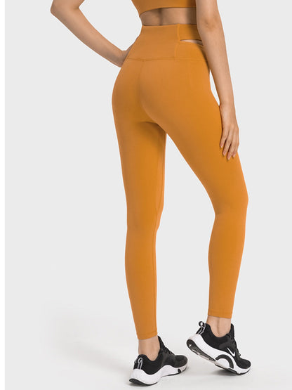 Womens crisscross cutout sports leggings
