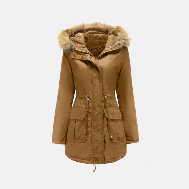Fleece Lined Tailored Fit Parka Jacket 