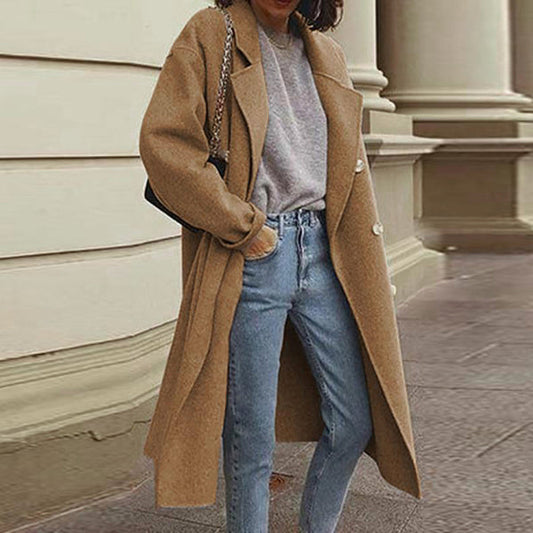 Button-Detailed Versatile Long Coat
