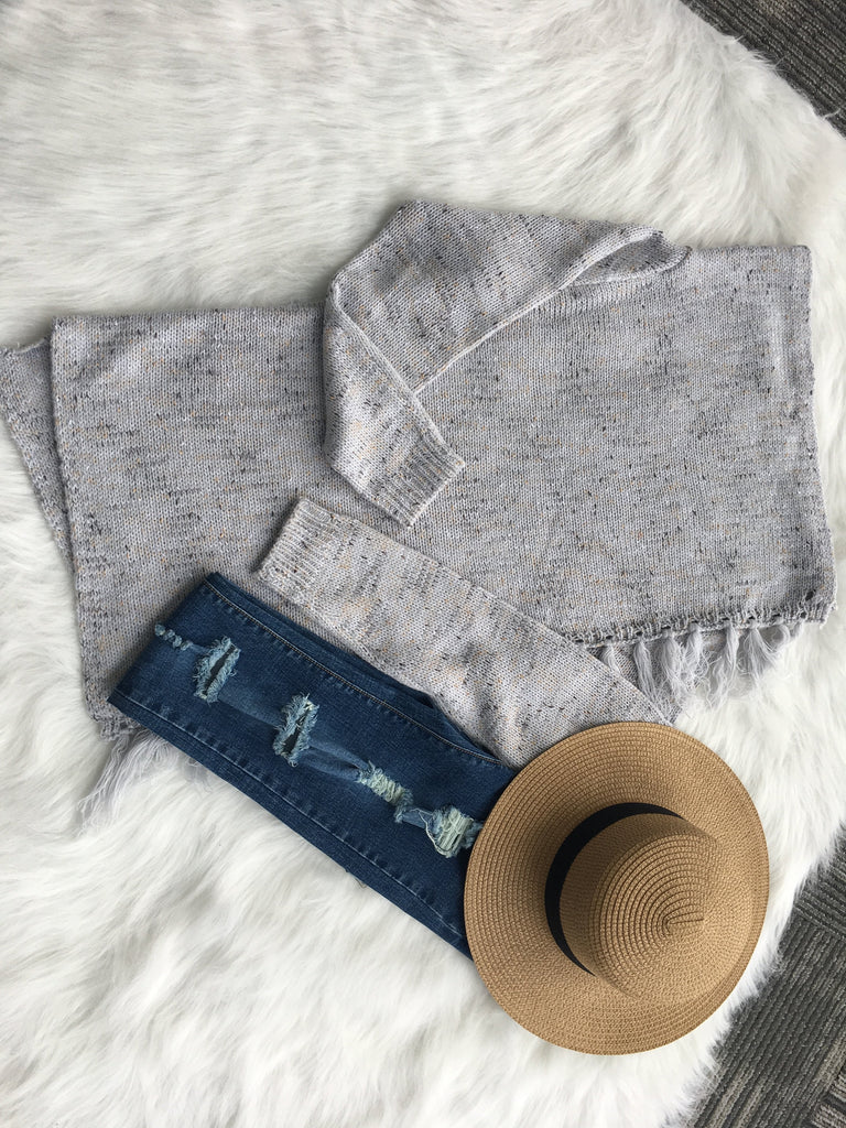 Women's mid-length slim diagonal sweater