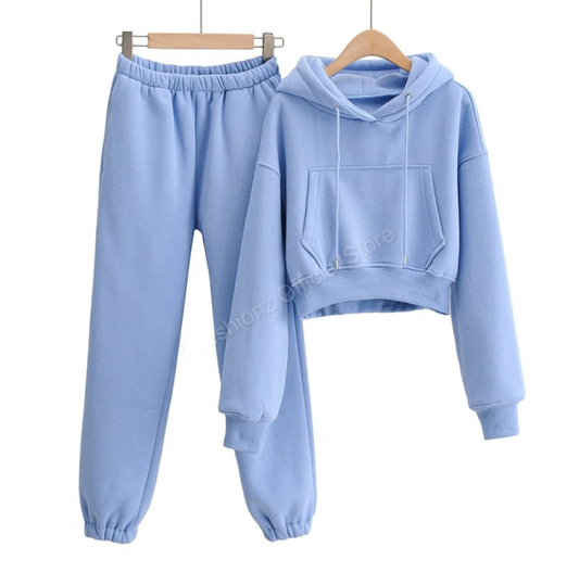 Hooded High Waist Leggings Set