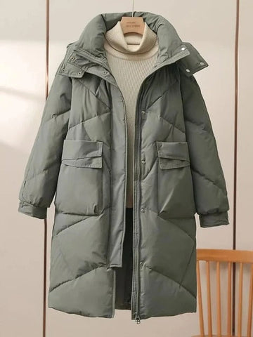 Women's hooded parka jackets for winter