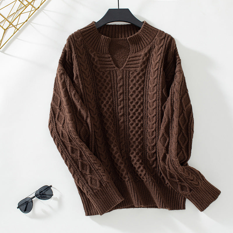 Women's relaxed cool knitted sweater