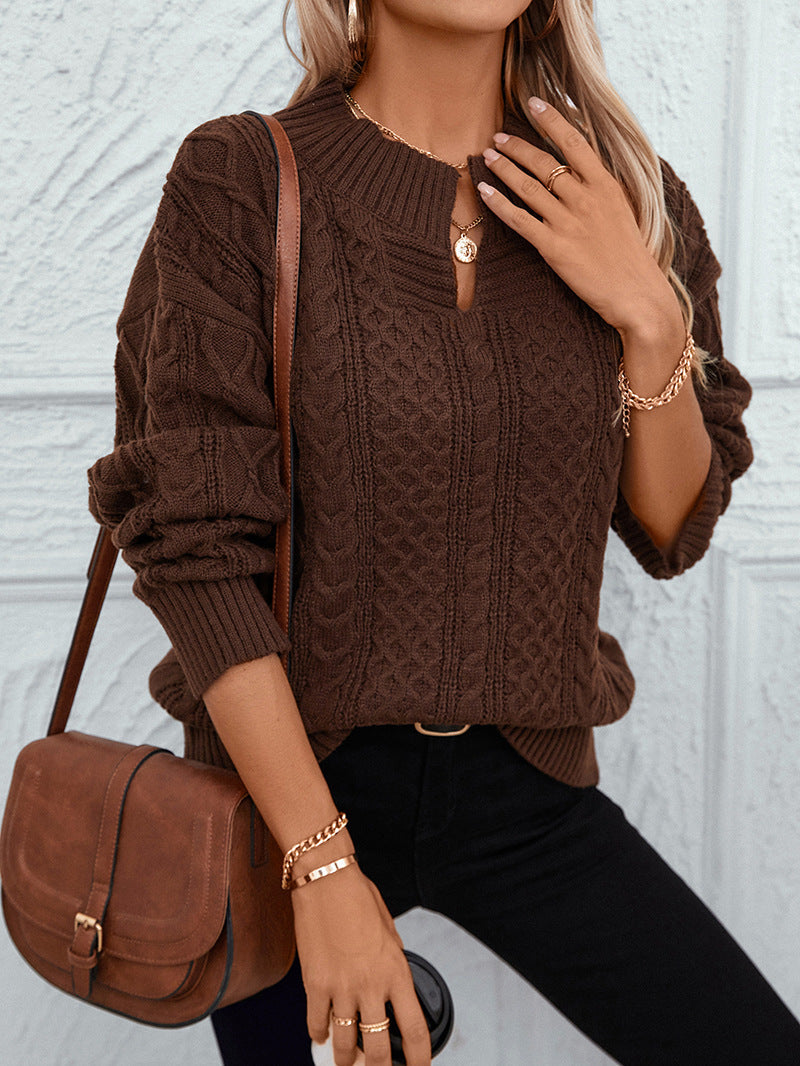 Women's relaxed cool knitted sweater