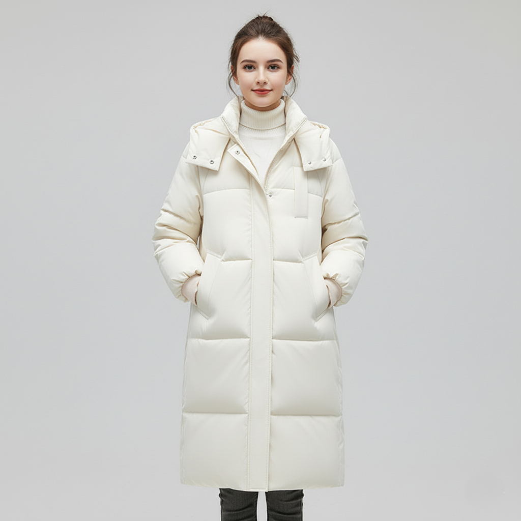 Long Puffer Jacket - Hooded - Winter Outerwear