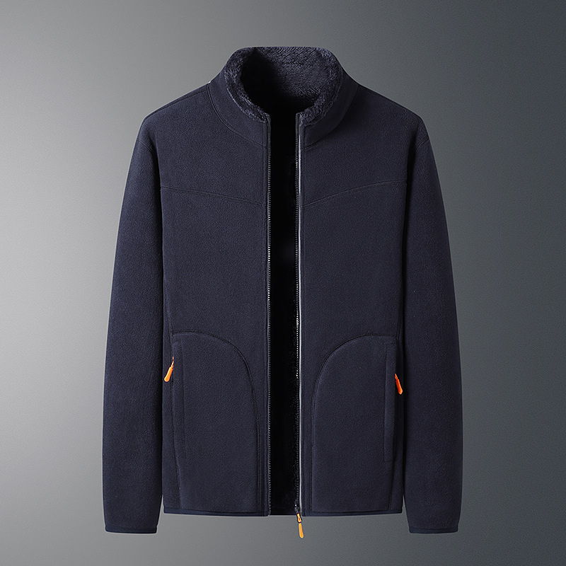 Double-Sided Fleece Velvet Cardigan Jacket