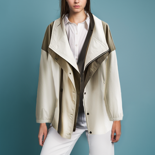Lightweight Windproof Oversized Button Front Jacket