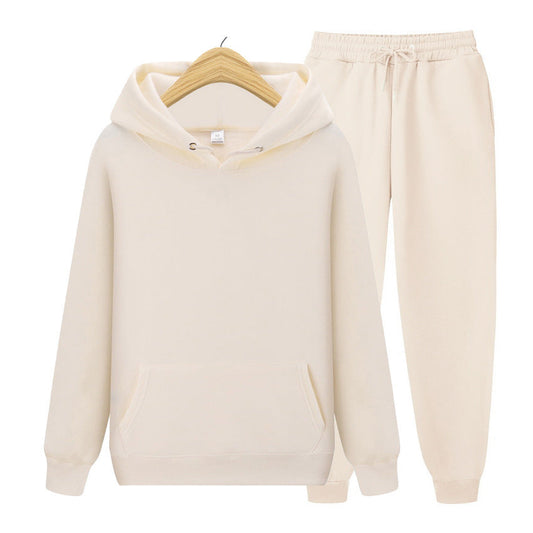 Fashion Fleece Sports Hoodie Suit