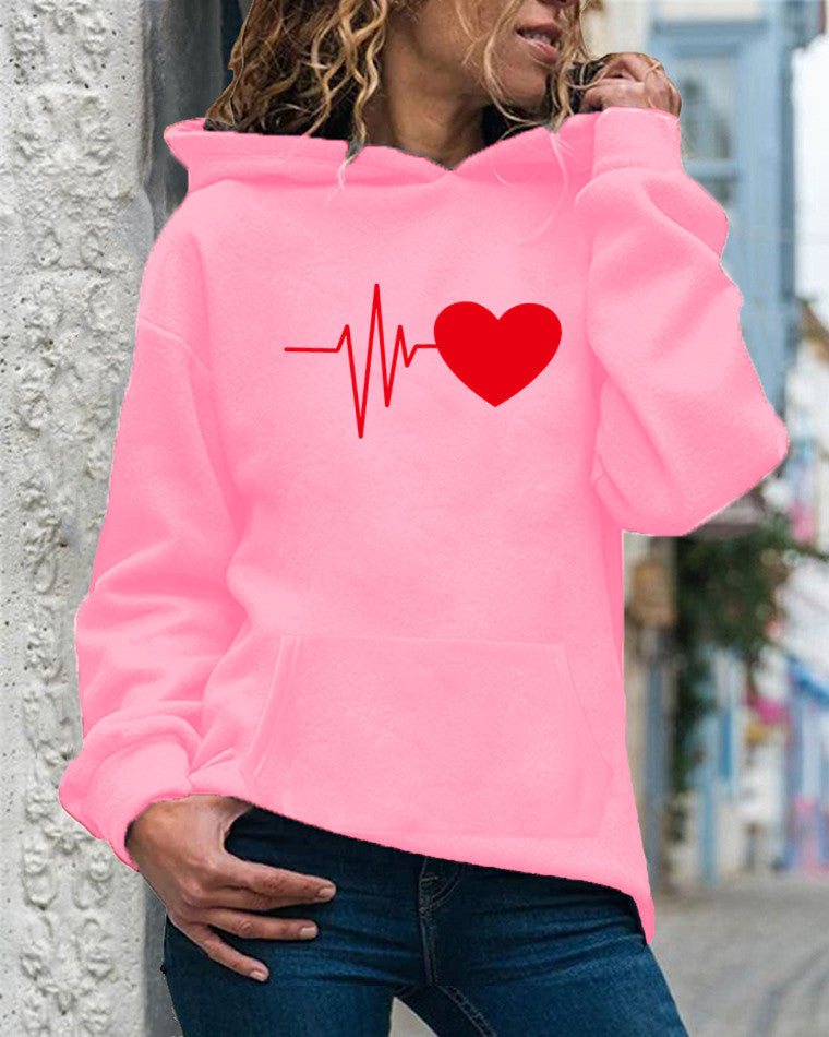 Relaxed Fit Cotton Blend Hooded Sweatshirt 