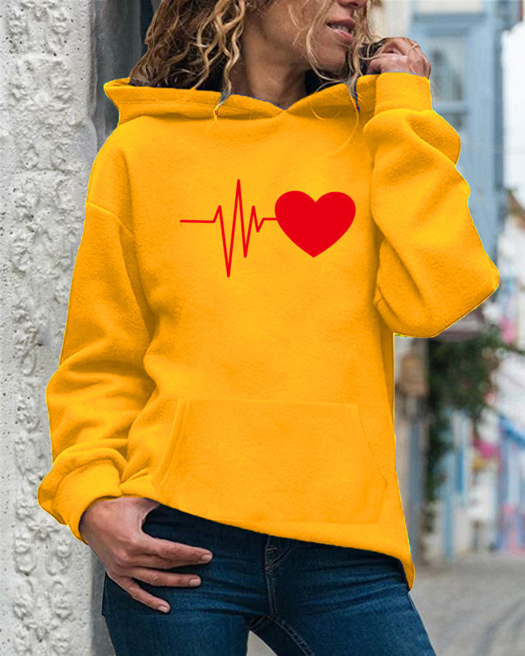 Relaxed Fit Cotton Blend Hooded Sweatshirt 