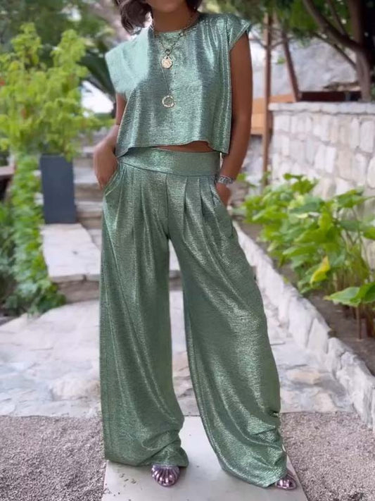 Elegant Top and Pants Set