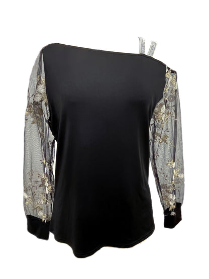 Elegant off-shoulder long-sleeved top for women