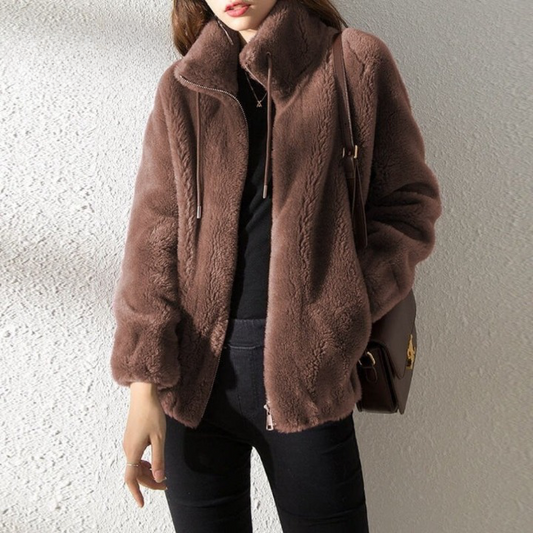 Double-Sided Front Zip Jacket