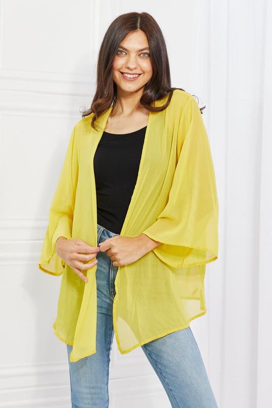 Chiffon Plus Size Kimono Cover-Up