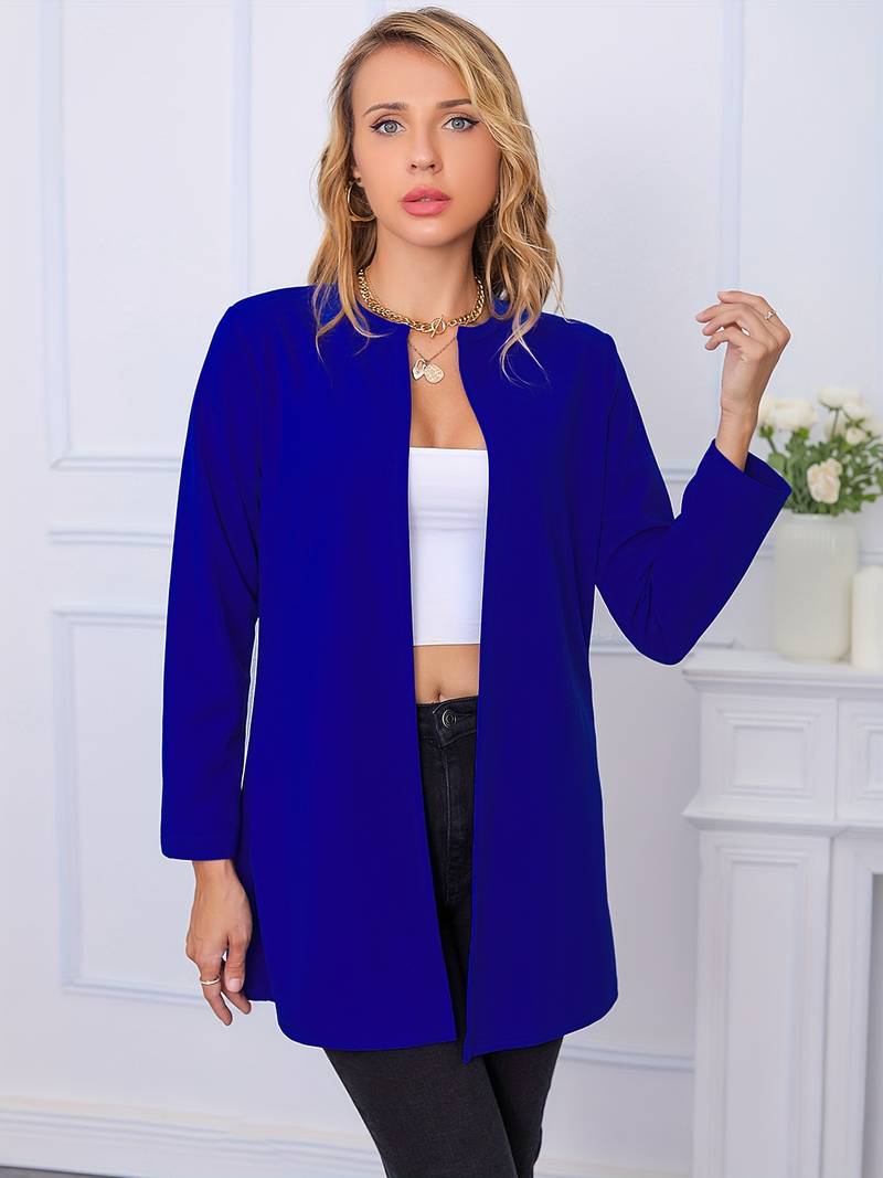 Women's casual open front blazer