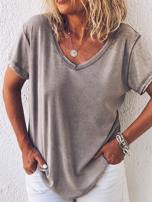 Breezy, Soft, Relaxed Fit V-Neck T-shirt