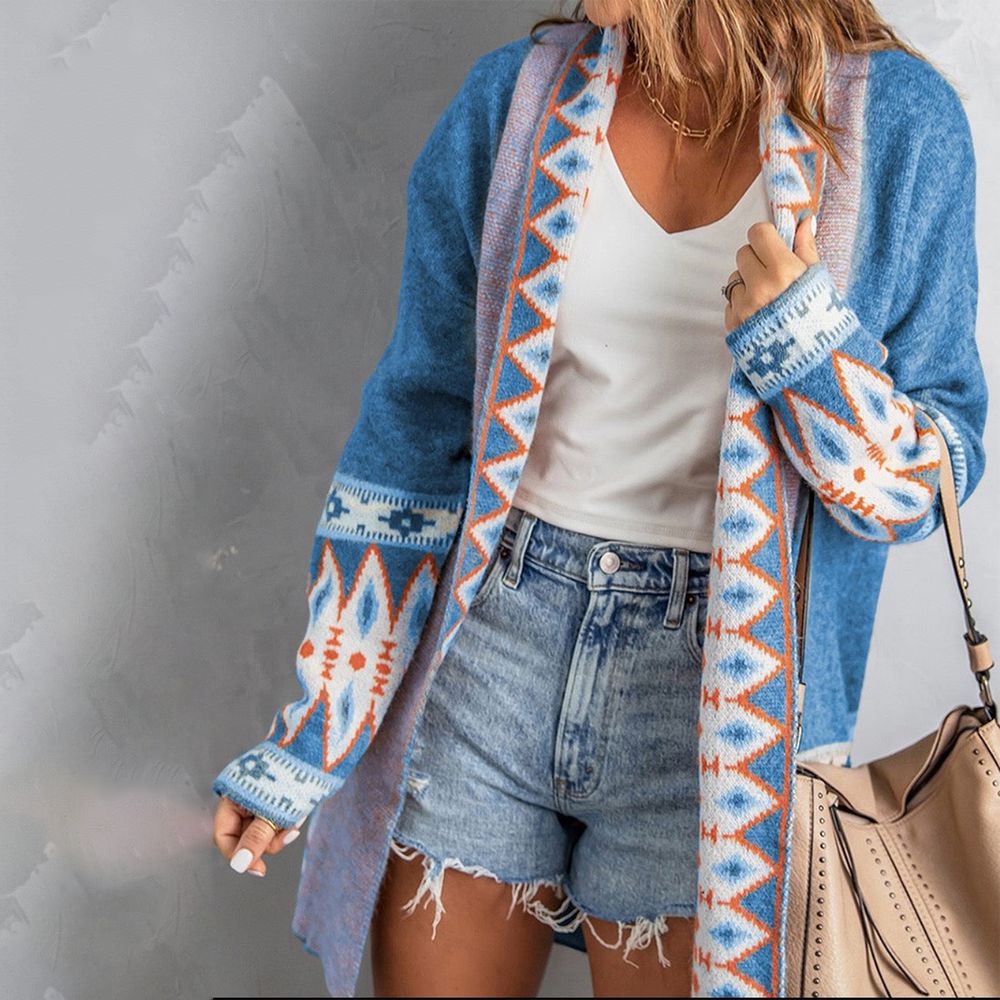 Printed Cardigan