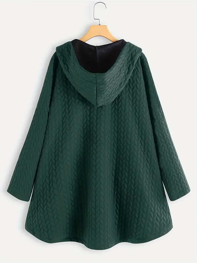 Women's quilted hooded winter coat