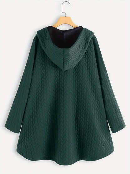 Women's quilted hooded winter coat