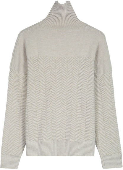 Women's high neck long sleeve sweater