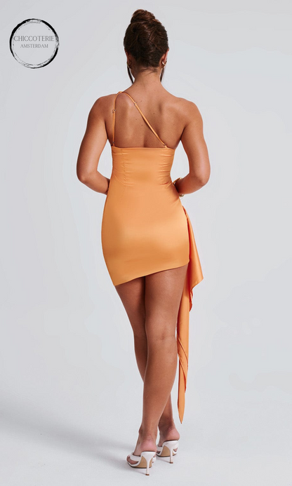 Nneka -  one shoulder mini dress