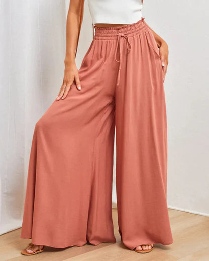 Women's high waist wide leg pants