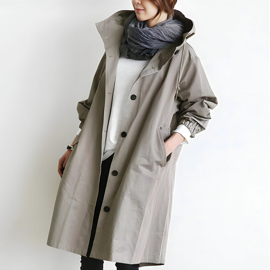 Autumn Casual Long Windbreaker Jacket