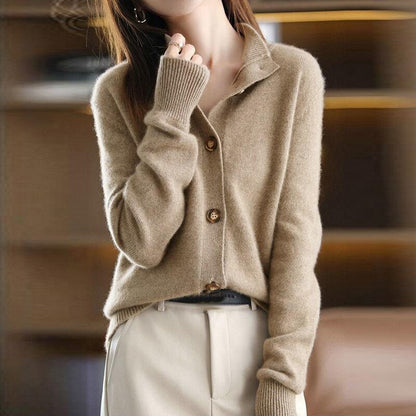 Women's retro cardigan loose knit for autumn winter