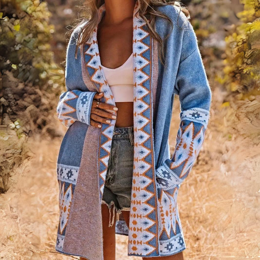Ethnic Style Knitted Sweater Cardigan Jacket