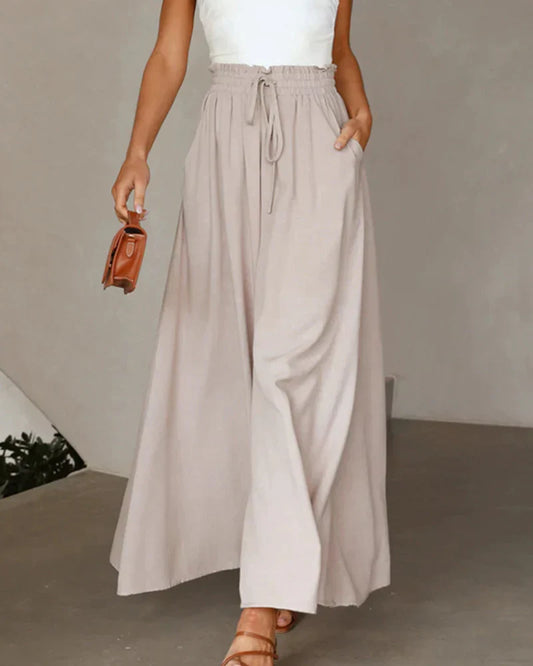 High Waist Wide Leg Pants