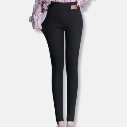 Women’s Leggings – High Waist – Slim Fit – Fleece Lined – Stretch Knit Athleisure