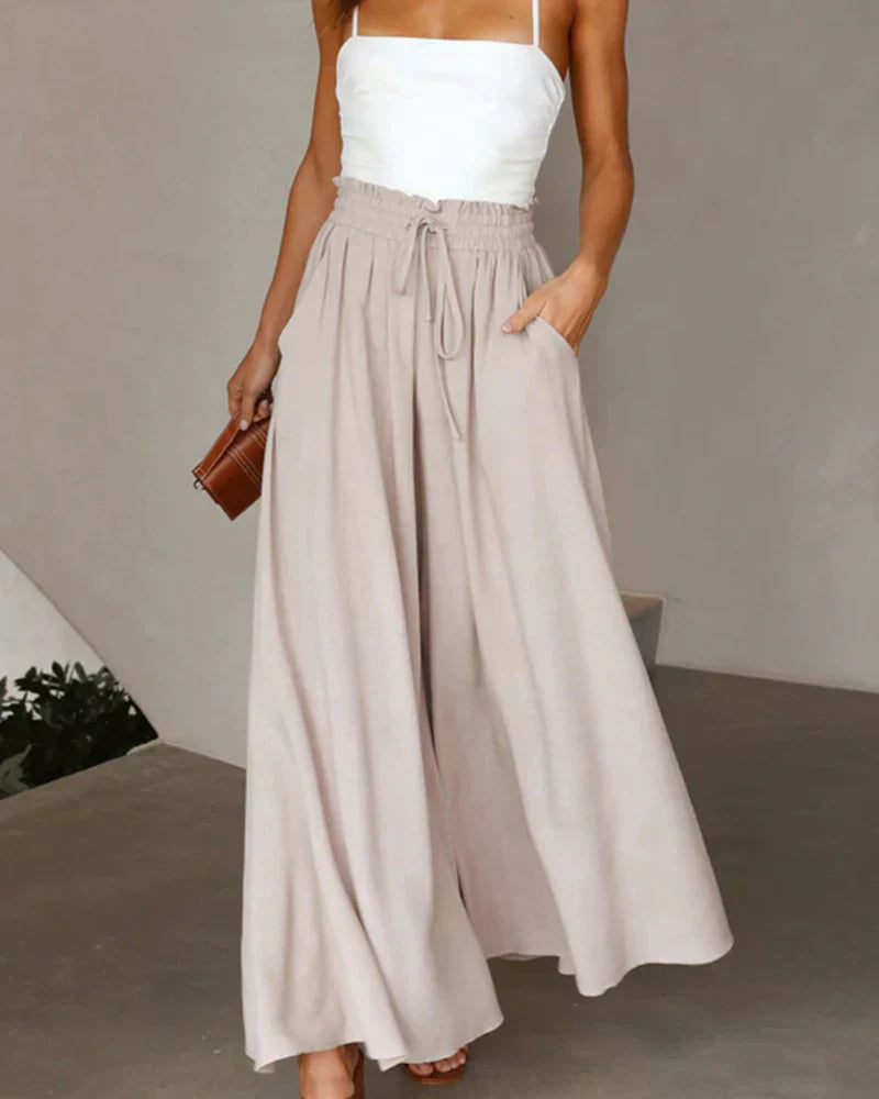 High Waist Wide Leg Pants