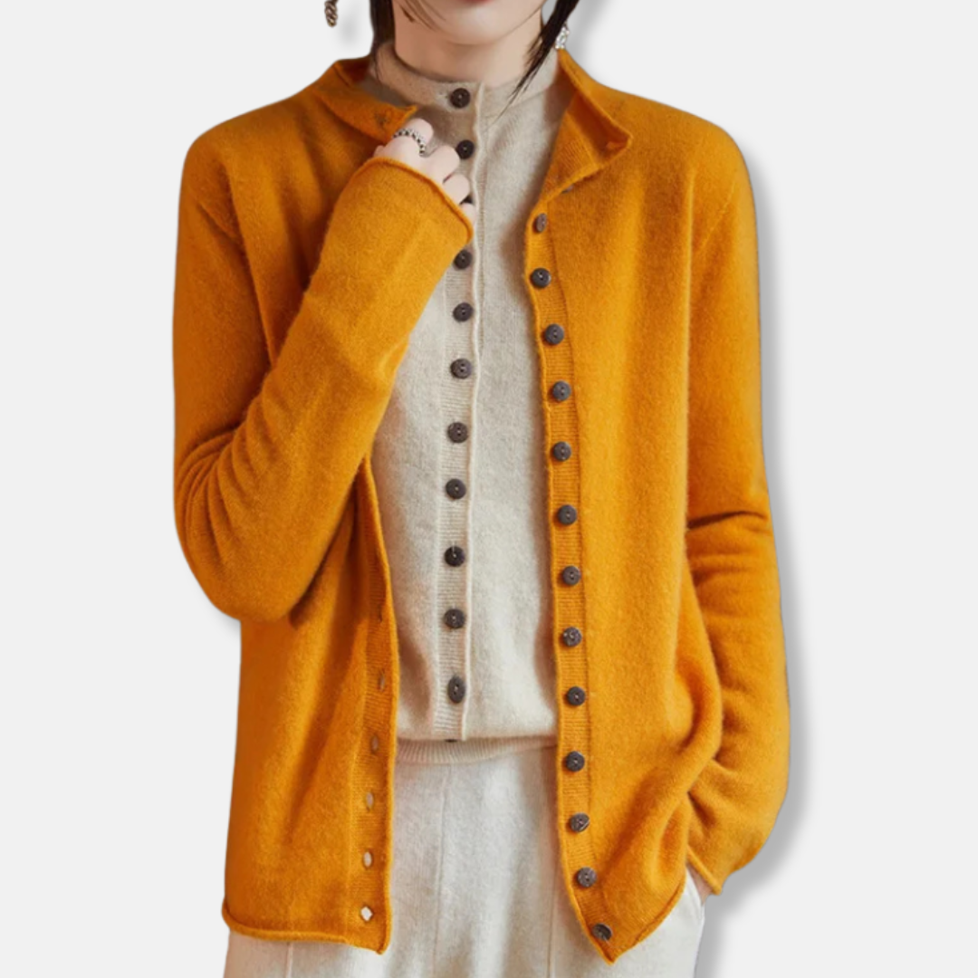 Wool Relaxed Fit Cardigan Sweater 