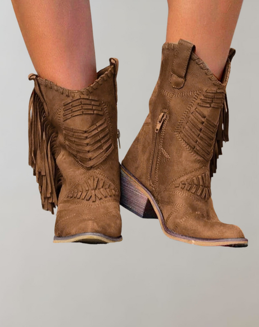 Tassel Mid-Tube Boots