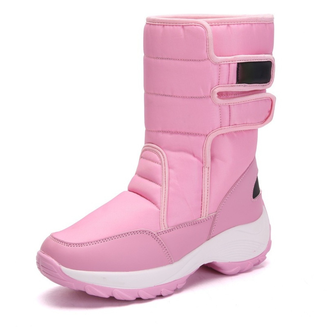 Women’s Snow Boots - Slip-On Design - Insulated Fleece Lining