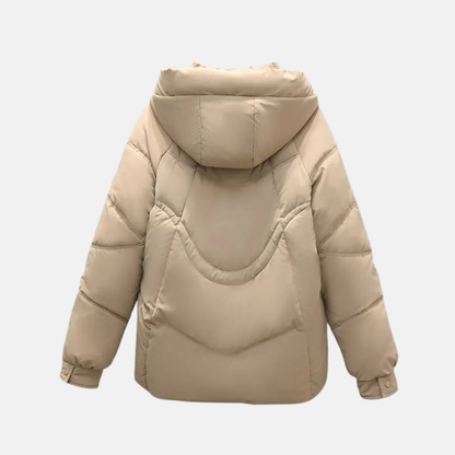 Veronica Hooded Puffer Jacket | Quilted Relaxed Fit Jacket
