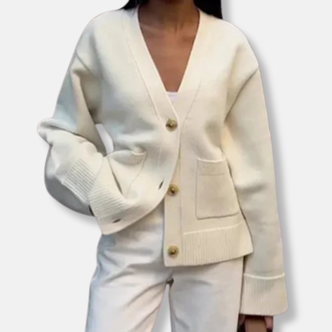 Wool Feel Oversized Relaxed Fit Cardigan 