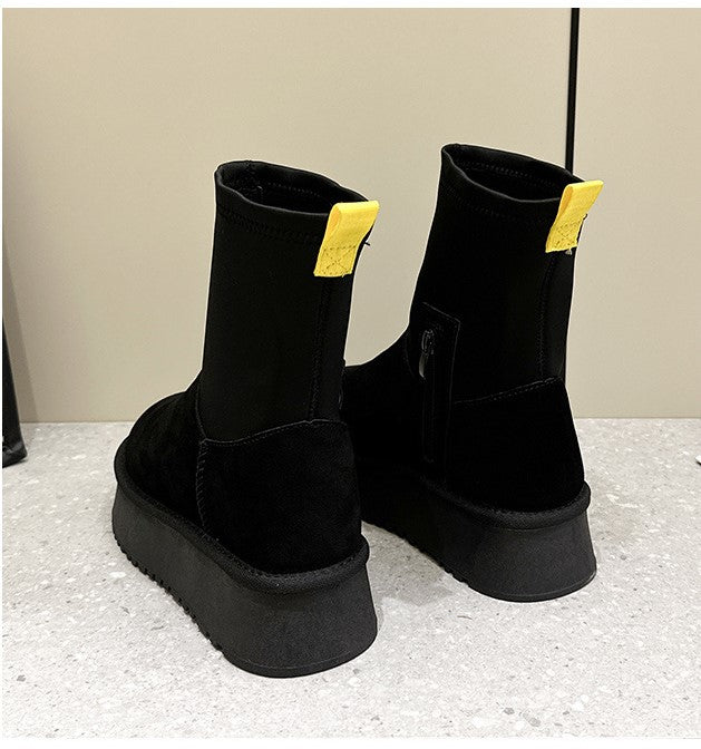 Thick Sole Warm Ski Boots