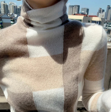 Women's loose collar cashmere sweater