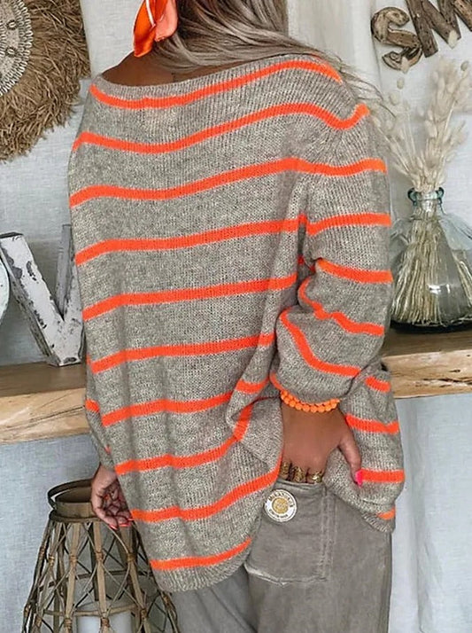 Striped Light Knit Sweater