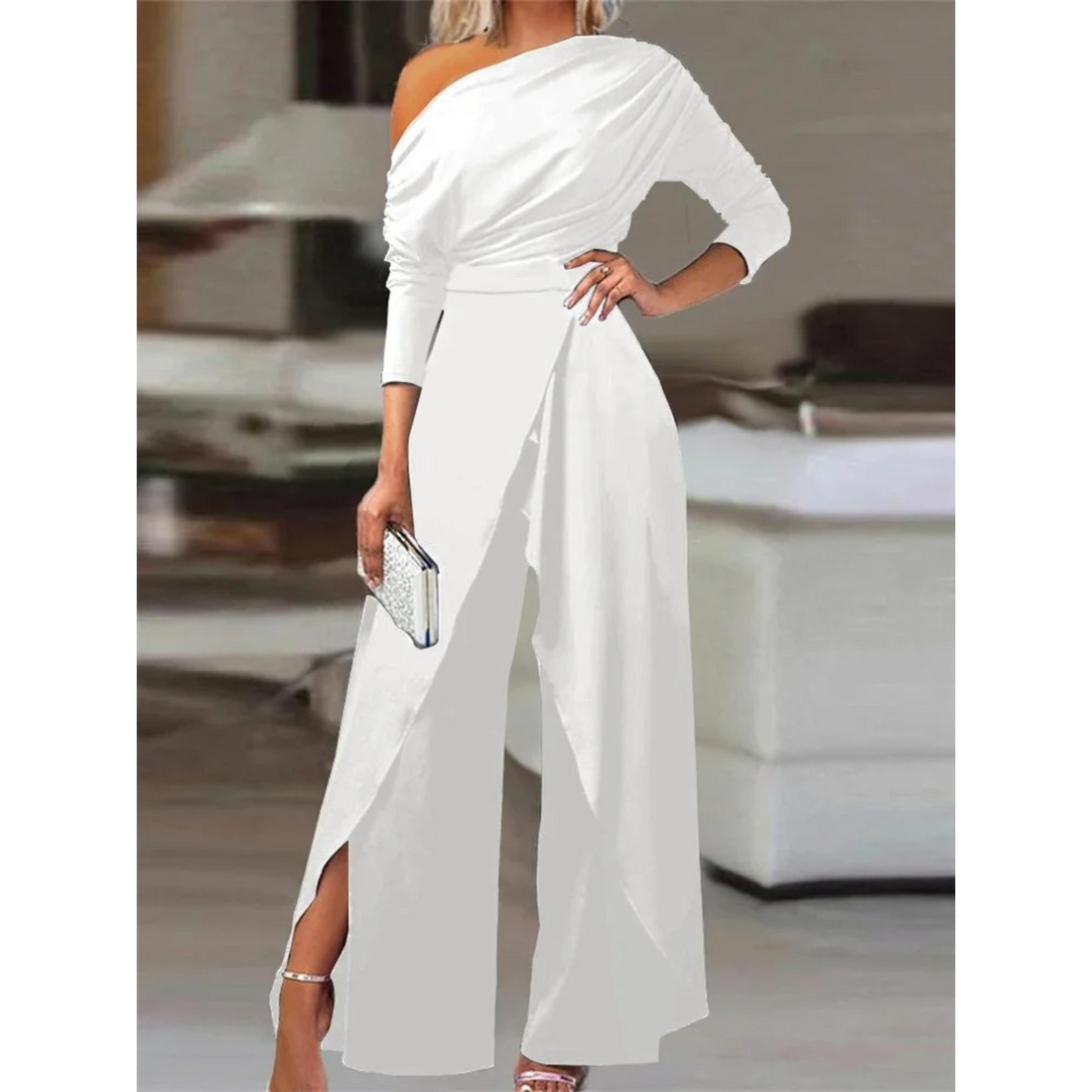 Teresa - elegant one shoulder jumpsuit