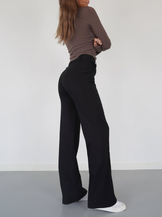 Slim Fit Spliced Straight Design Pants