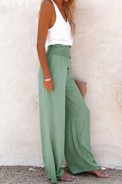 Women's high waist wide leg trousers