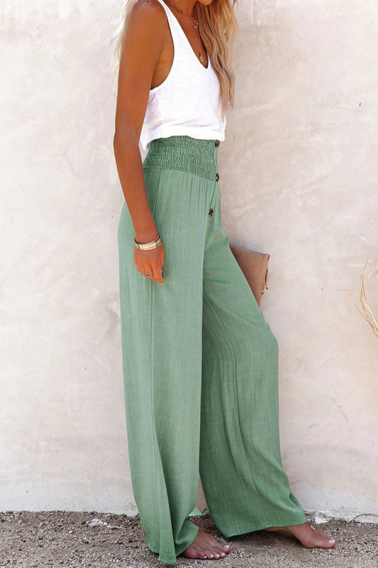 High Waist Wide Leg Trousers
