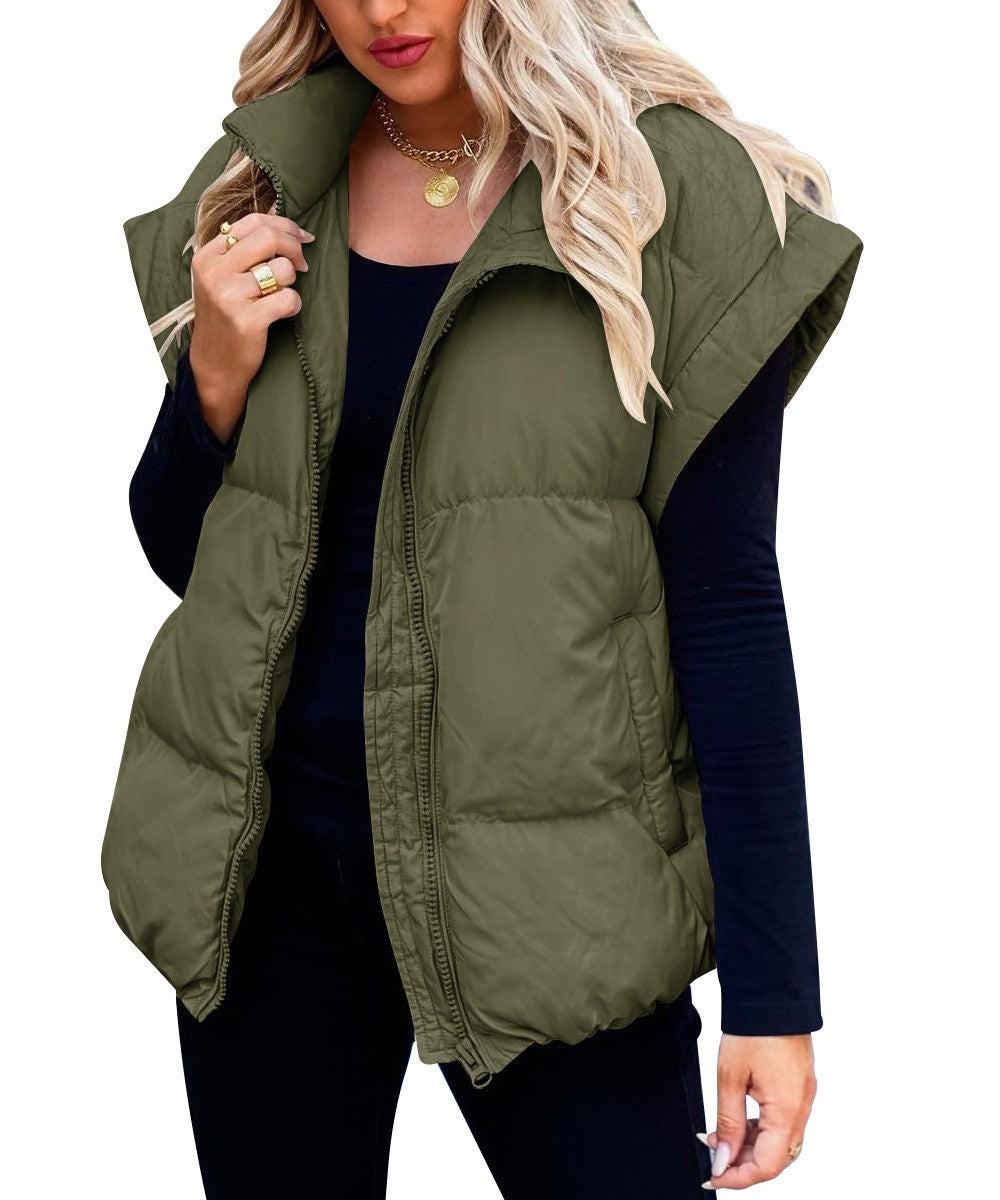 Insulated Relaxed Fit Quilted Vest 