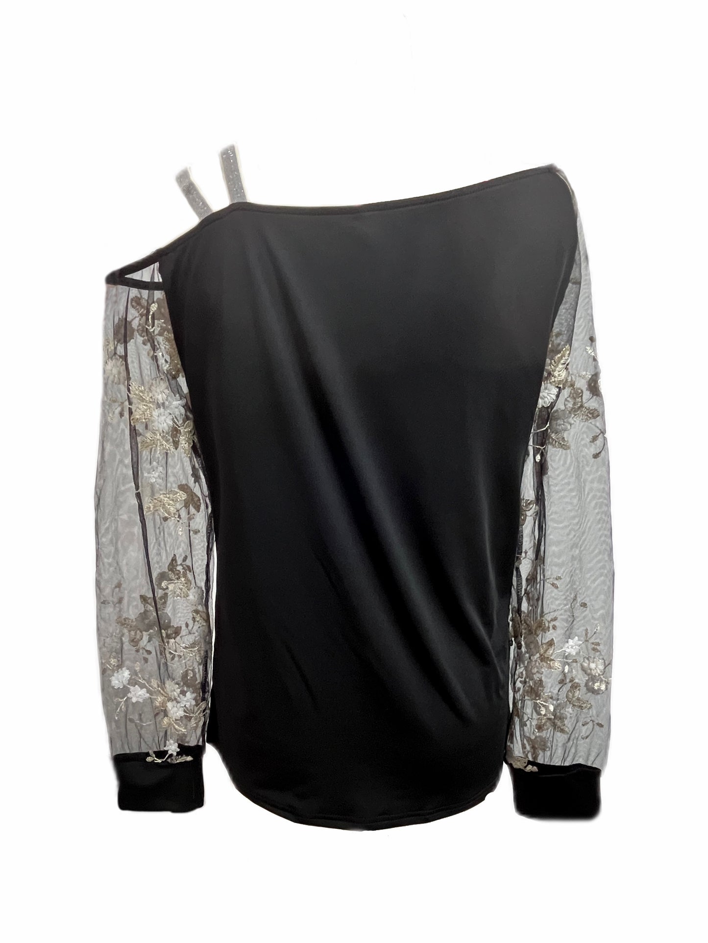 Elegant off-shoulder long-sleeved top for women