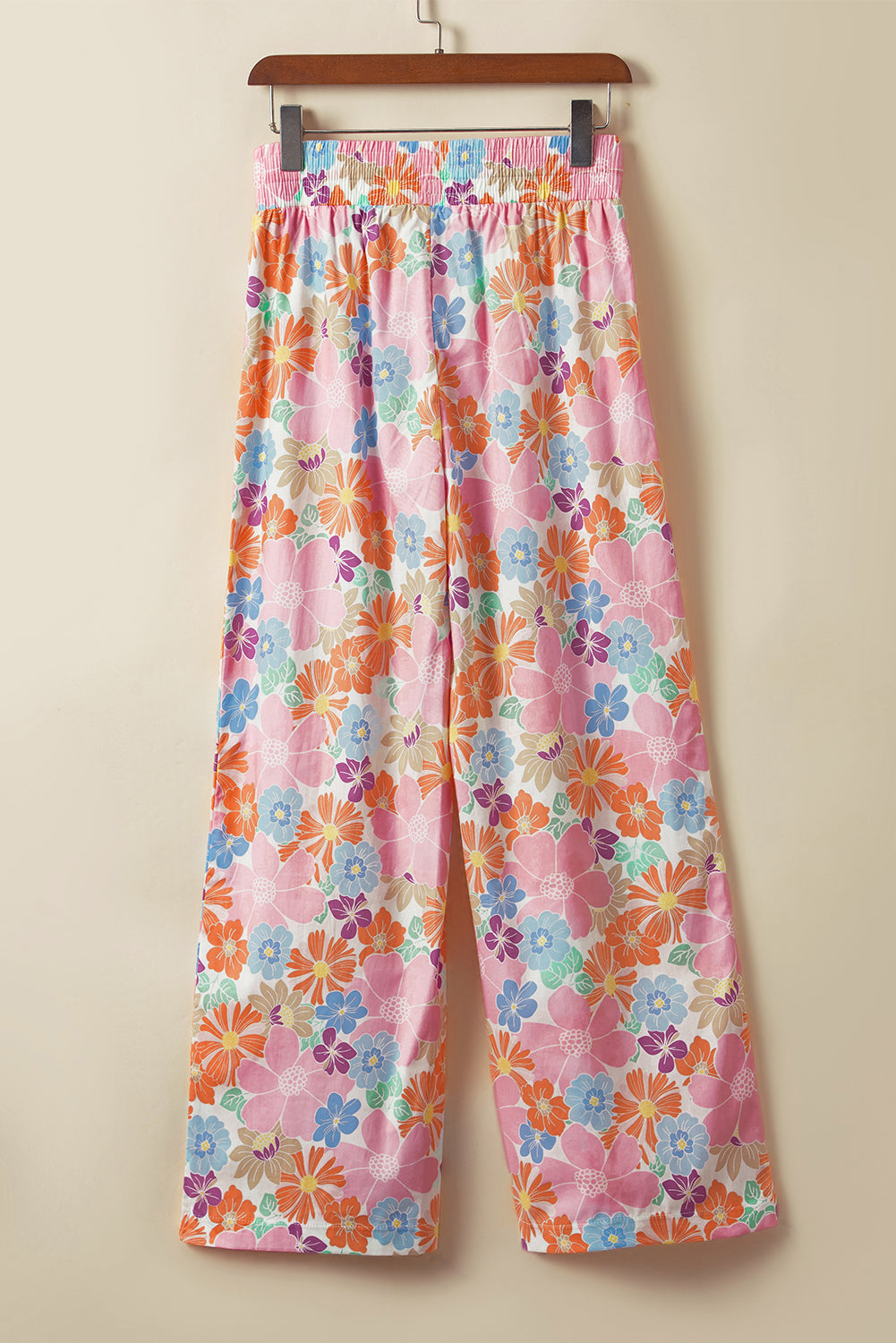 Women's Palazzo Pants - Wide Leg - Lightweight Fabric - Elastic Waist with Drawstring