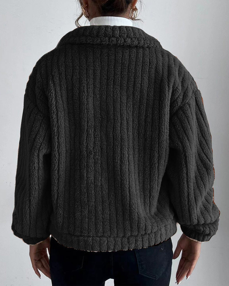 Thick Casual Plain Coat