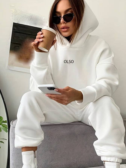 Women’s Hoodie - Soft Cotton Blend - Relaxed Fit - Adjustable Drawstring Hood