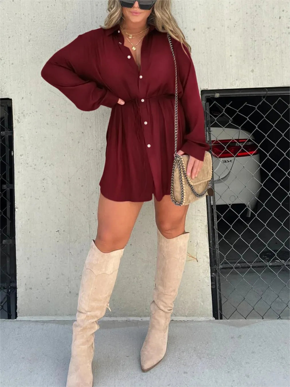Women's plain long sleeve shirt
